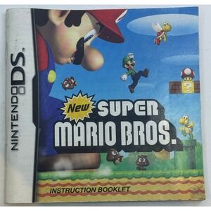New‎ Super Mario Bros Nintendo DS Manual Only Instruction Booklet 60460A